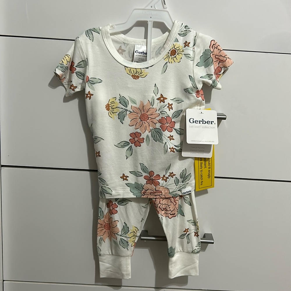 NWT Gerber 12m bamboo pajama